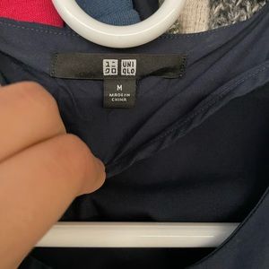 Navy blue button up- from UNIQLO